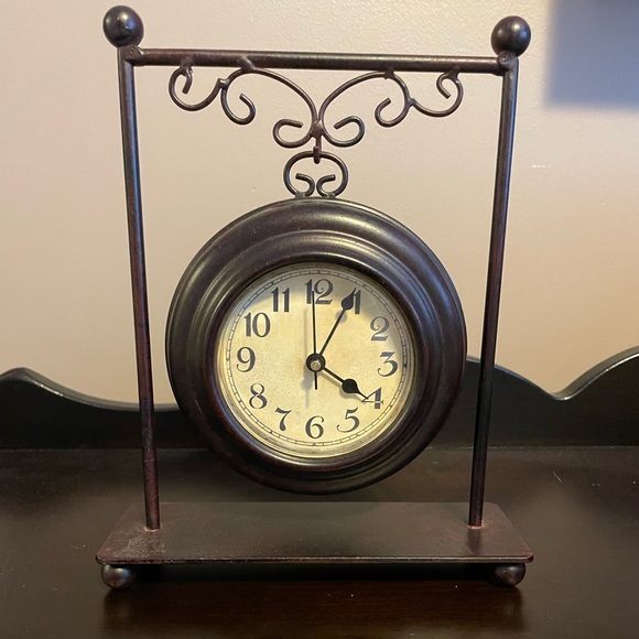Pier 1 Wall Decor Pier Bronze Color Clock Poshmark